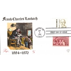 #1864 Frank C. Laubach Zip Pugh FDC