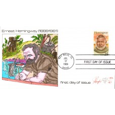 #2418 Ernest Hemingway Pugh FDC