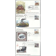 #2434-37 Traditional Mail Pugh FDC Set