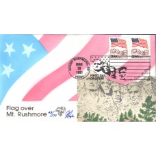 #2523 Flag Over Mt. Rushmore Pugh FDC