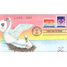 #3123-24 Love - Swans Pugh FDC
