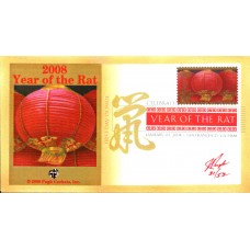 #4221 Year of the Rat Pugh FDC