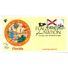 #4284 FOON: Florida Flag Pugh FDC