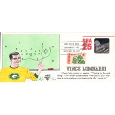 #U618 Football - Vince Lombardi Combo Pugh FDC