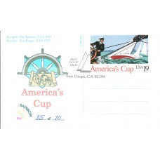 #UX163 America's Cup Rainbow FDC