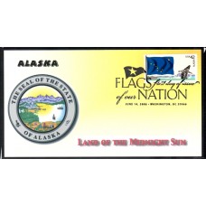 #4275 FOON: Alaska Flag Raycal FDC