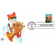 #3153 Stars and Stripes Ray FDC