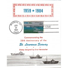 #2091 St. Lawrence Seaway Reid Maxi FDC