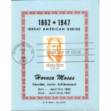 #2095 Horace Moses Reid Maxi FDC