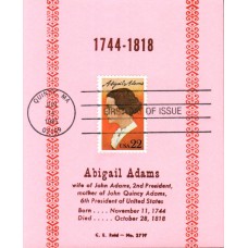 #2146 Abigail Adams Reid Maxi FDC