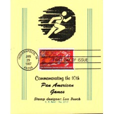 #2247 Pan American Games Reid Maxi FDC