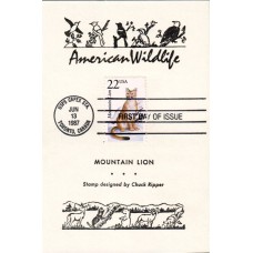#2292 Mountain Lion Reid Maxi FDC