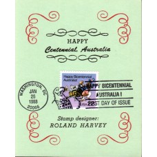 #2370 Australia Bicentennial Reid Maxi FDC