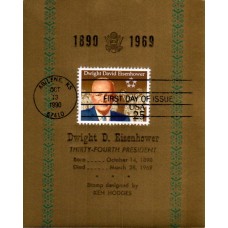 #2513 Dwight D. Eisenhower Reid Maxi FDC