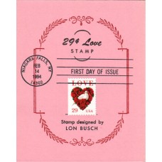 #2814 Love - Dove Reid Maxi FDC