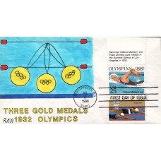 #2500 Summer Olympics - Swimming Combo RKA FDC