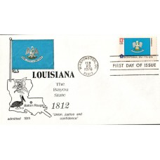 #1650 Louisiana State Flag RLG FDC