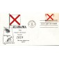 #1654 Alabama State Flag RLG FDC