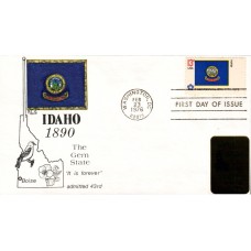 #1675 Idaho State Flag RLG FDC