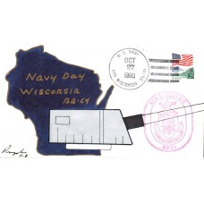 USS Wisconsin BB64 1990 Rogak Cover