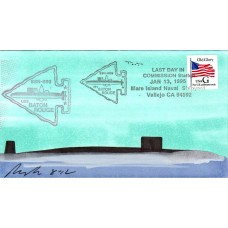 USS Baton Rouge SSN689 1995 Rogak Sub Cover