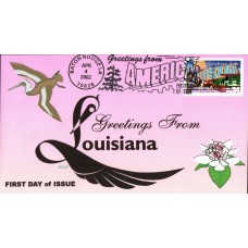 #3578 Greetings From Louisiana Romp FDC