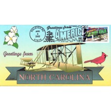 #3593 Greetings From North Carolina Romp FDC