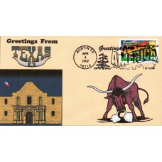 #3603 Greetings From Texas Romp FDC