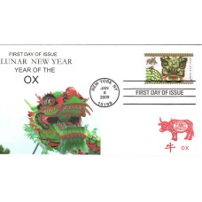 #4375 Year of the Ox Romp FDC