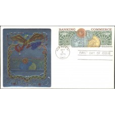 #1577-78 Banking and Commerce Ross Foil FDC