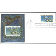 #1684 Commercial Aviation Ross Foil FDC