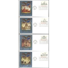 #1838-41 American Architecture Ross Foil FDC Set