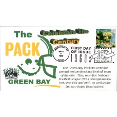 #3188d Green Bay Packers RRAGS FDC