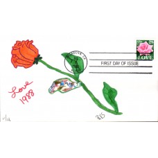 #2378 Love - Rose RVS FDC