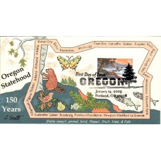 #4376 Oregon Statehood Scott FDC