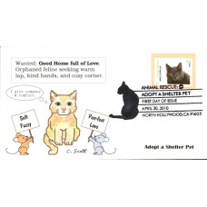 #4452 Animal Rescue - Cat Scott FDC