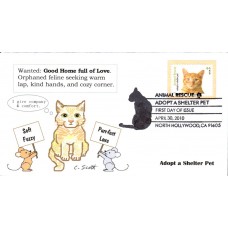 #4460 Animal Rescue - Cat Scott FDC