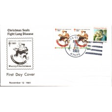 Christmas Seals 1981 FDC