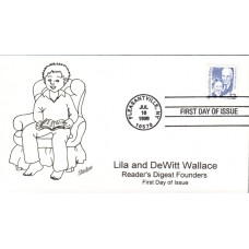 #2936 Lila and DeWitt Wallace Shadow FDC
