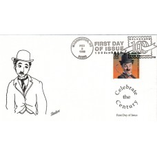#3183a Charlie Chaplin Shadow FDC