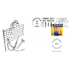 #3186e Rosie the Riveter Shadow FDC