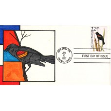 #2303 Red-winged Blackbird Skat FDC