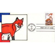 #2335 Red Fox Skat FDC