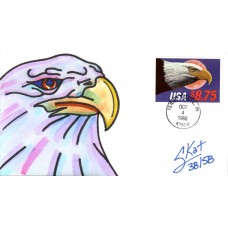 #2394 Eagle and Moon Skat FDC