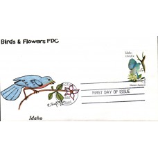 #1964 Idaho Birds - Flowers Slyter FDC