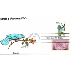 #1964 Idaho Birds - Flowers Combo Slyter FDC