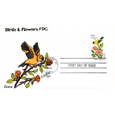 #1967 Iowa Birds - Flowers Slyter FDC