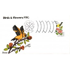 #1967 Iowa Birds - Flowers Slyter FDC