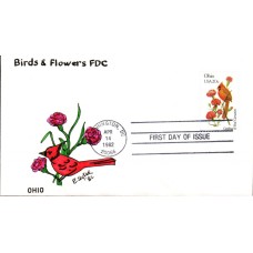 #1987 Ohio Birds - Flowers Slyter FDC