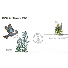 #1995 Texas Birds - Flowers Slyter FDC